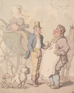 Slanke Billy tager en forfriskning af Thomas Rowlandson